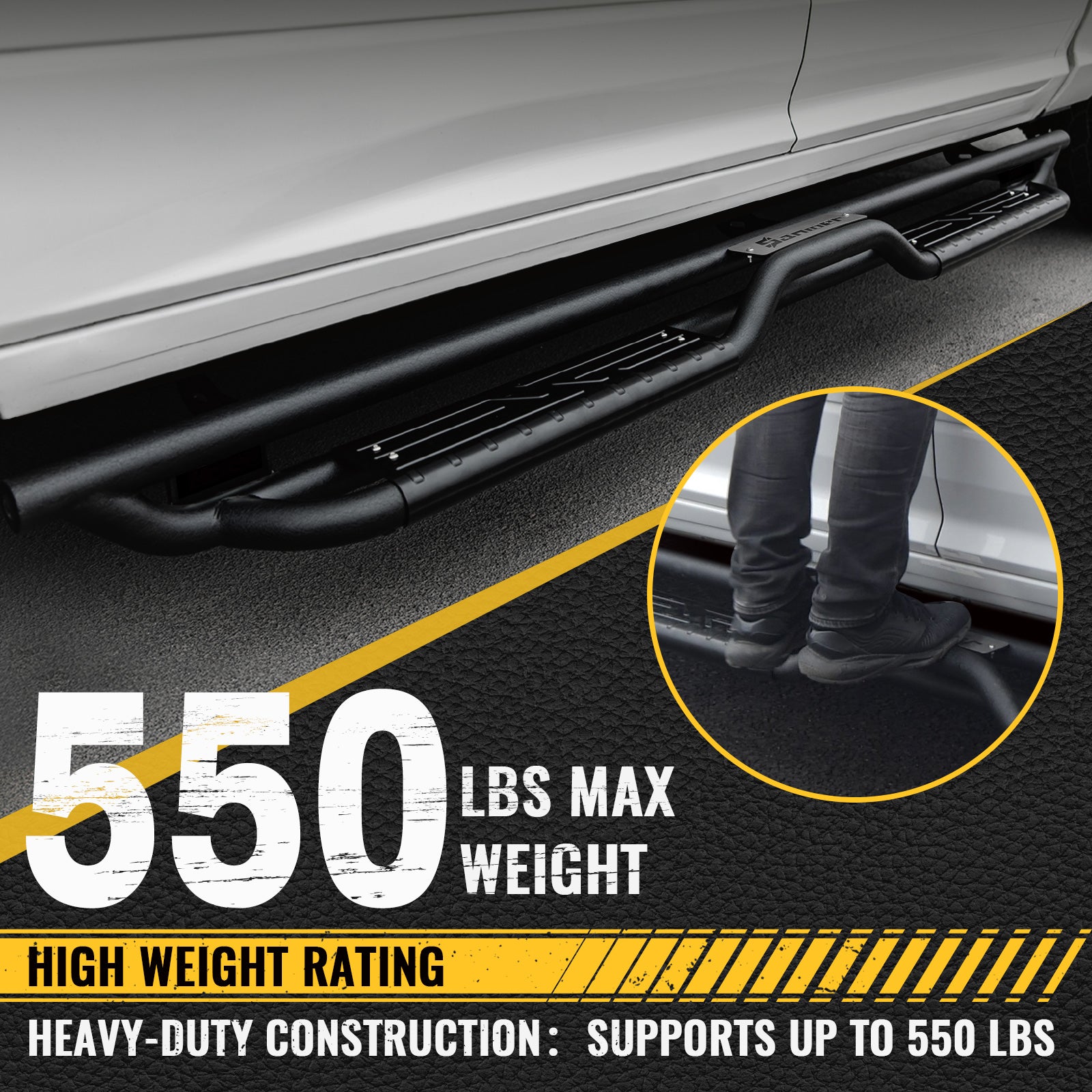 New Gen Running Boards for 2009-2018 RAM 1500 2500 3500 Crew Cab