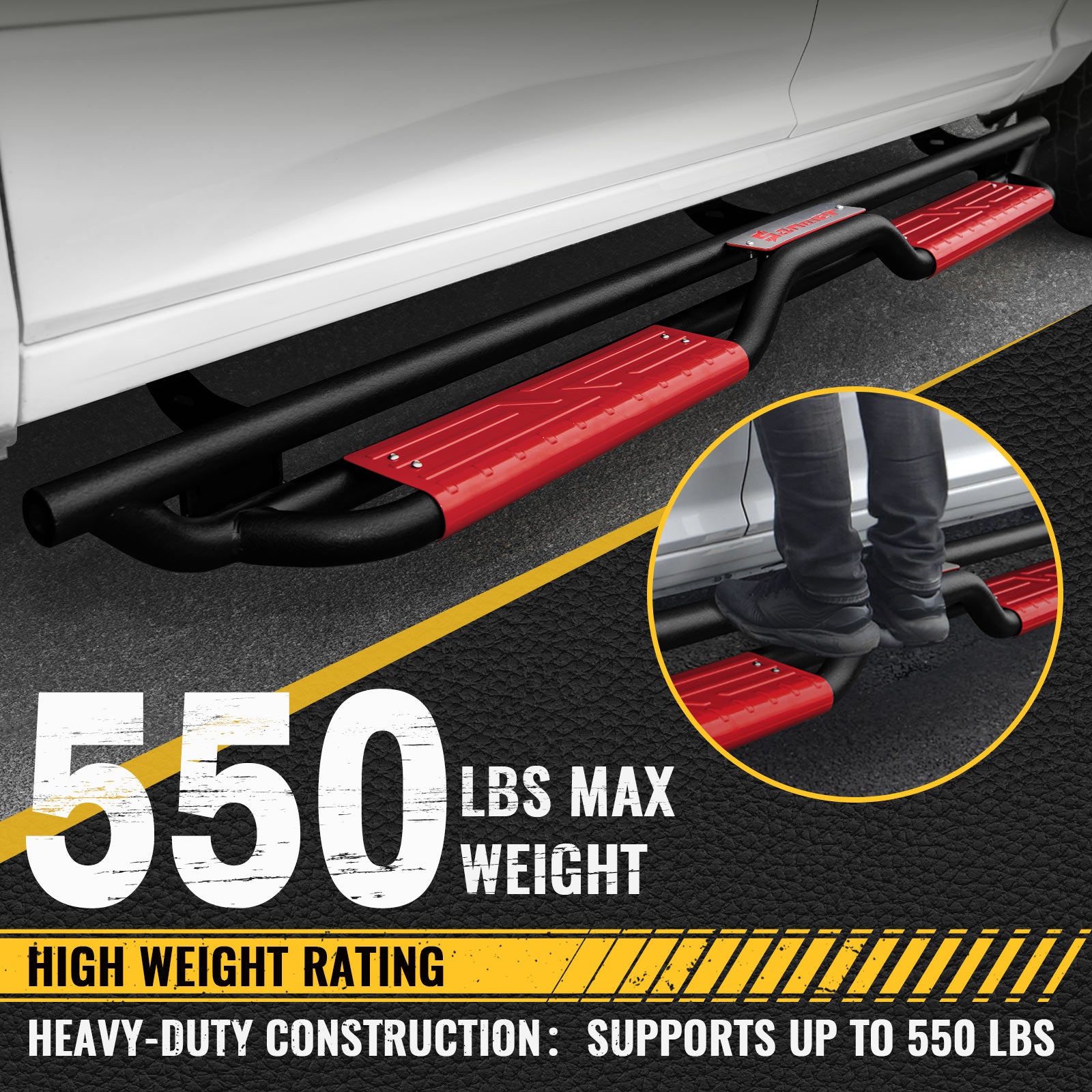 New Gen Running Boards for 2009-2018 RAM 1500 2500 3500 Crew Cab