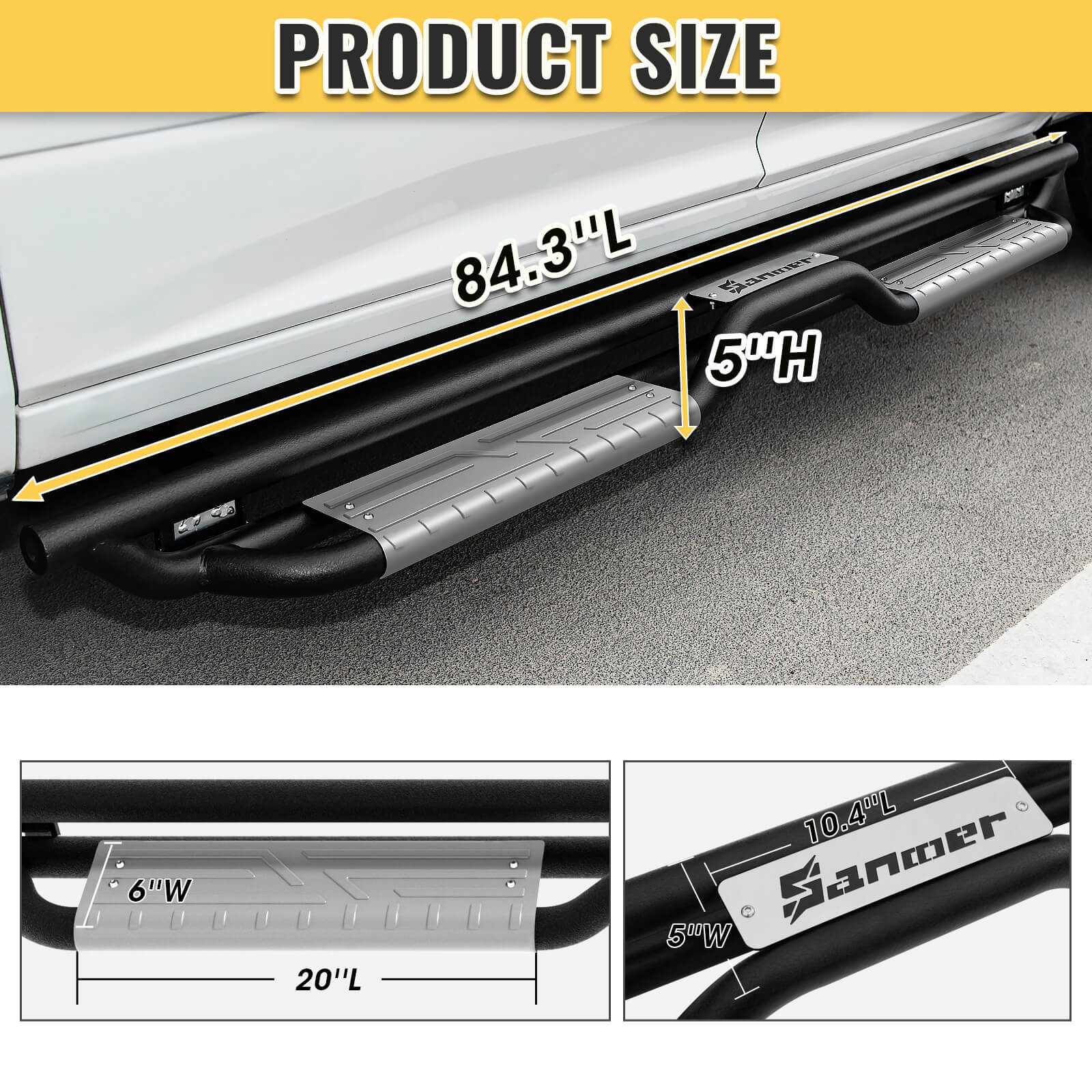 Sanooer-New-Gen-Running-Boards-for-2007-2018-Chevy-Silverado-Sierra-Crew-Cab-Sliver-size