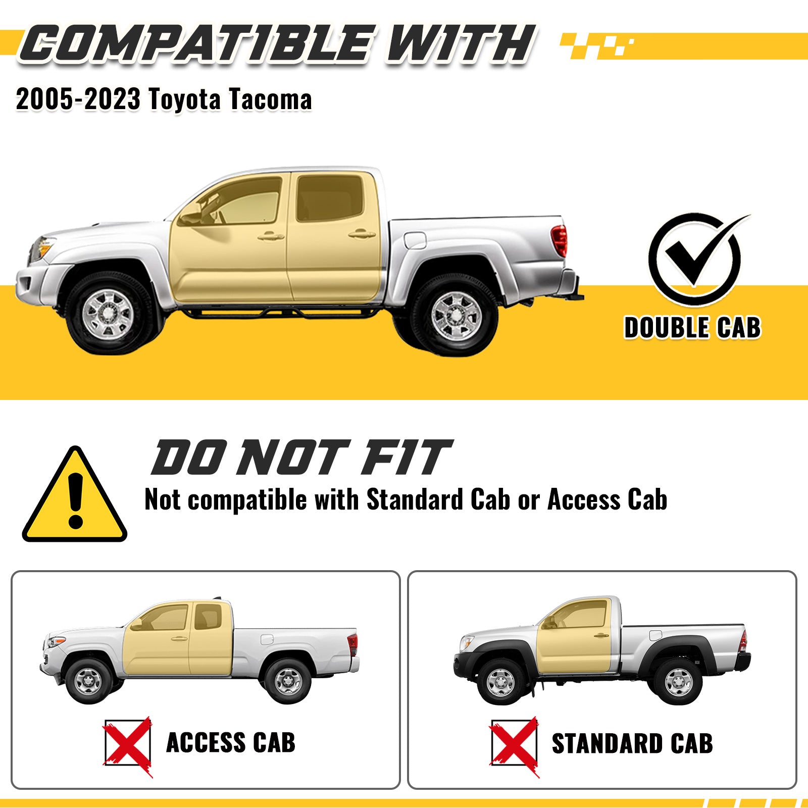 Sanooer-05-23-Toyota-Tacoma-double-cab-Running-Boards-black-compatible