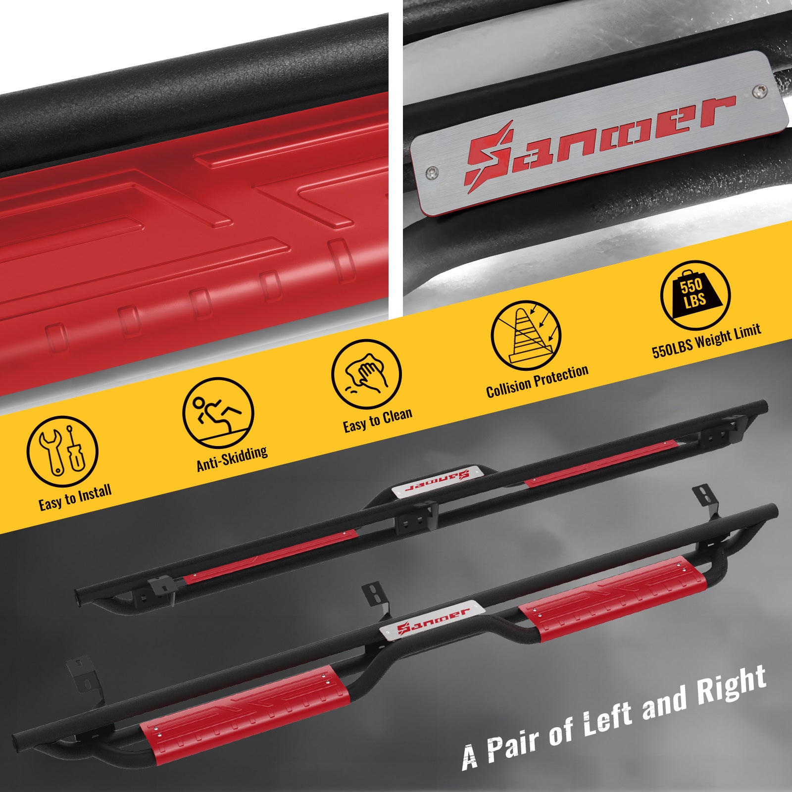 Sanooer-05-23-Toyota-Tacoma-double-cab-Running-Boards-red-detail