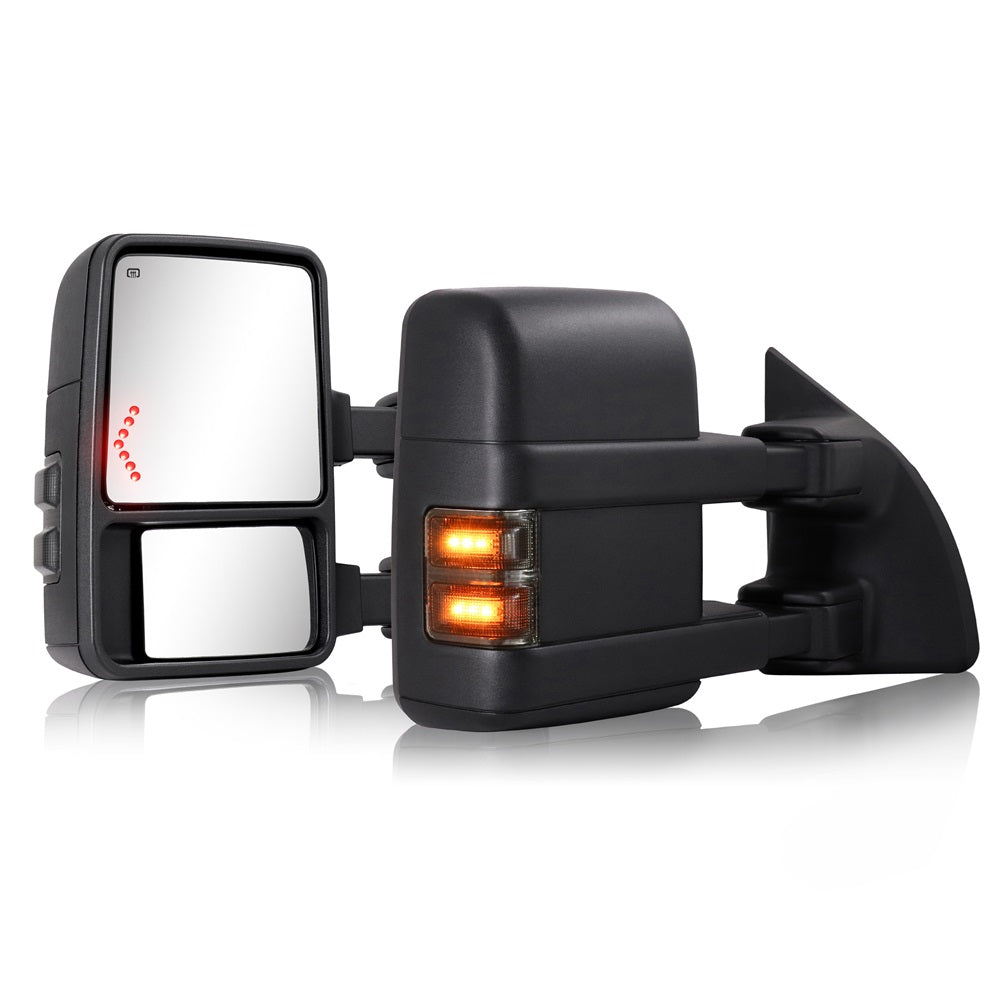 Extendable Telescopic Towing Mirrors for F250 F350 F450 F550 Super Dut