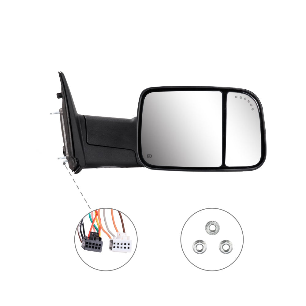 Sanooer-2009-2018-Dodge-RAM-1500-2500-3500-Flip-Up-Custom-Telescopic-Towing-Mirror-8509-W-accessories