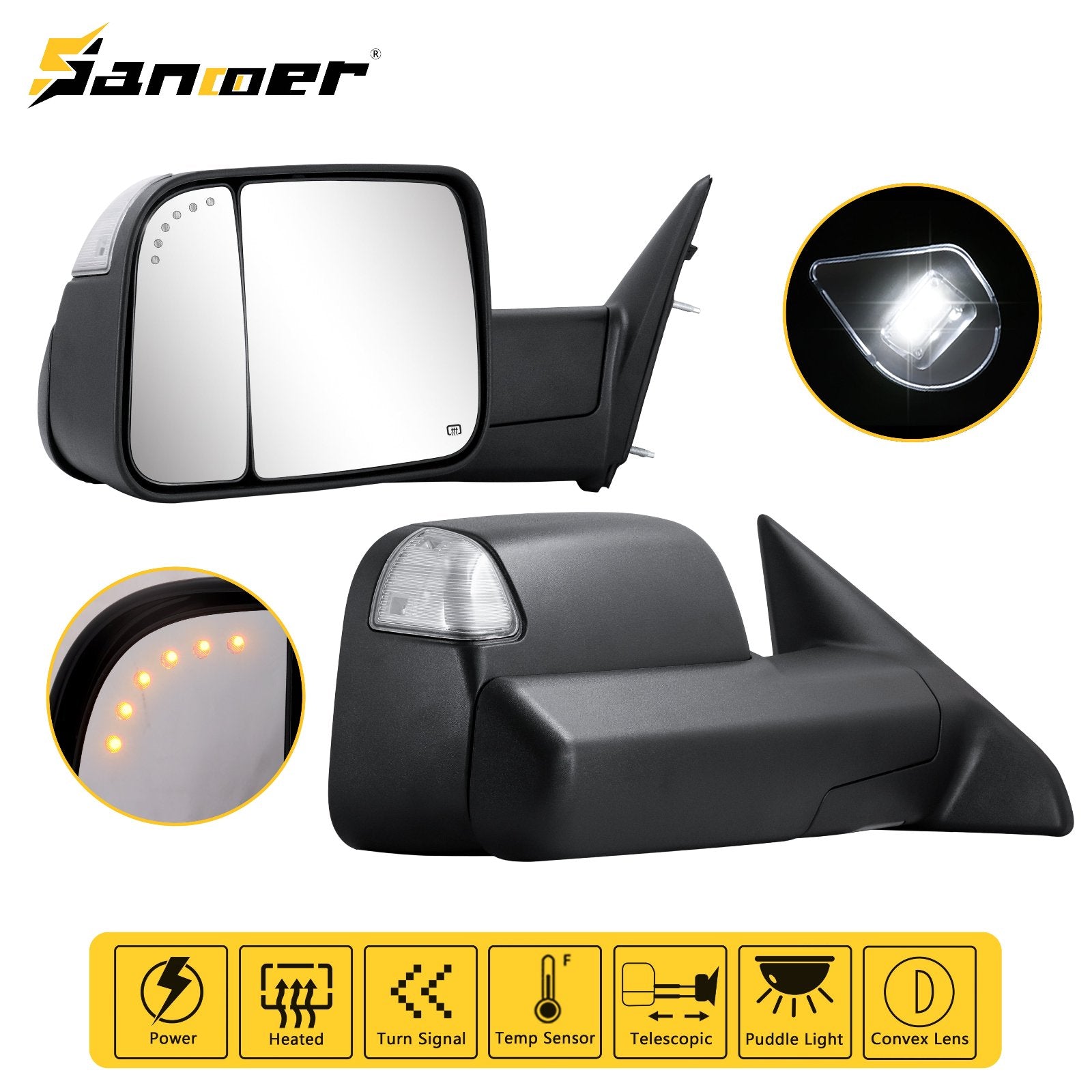 Sanooer-2009-2018-Dodge-RAM-1500-2500-3500-Flip-Up-Custom-Telescopic-Towing-Mirror-8509-W-features