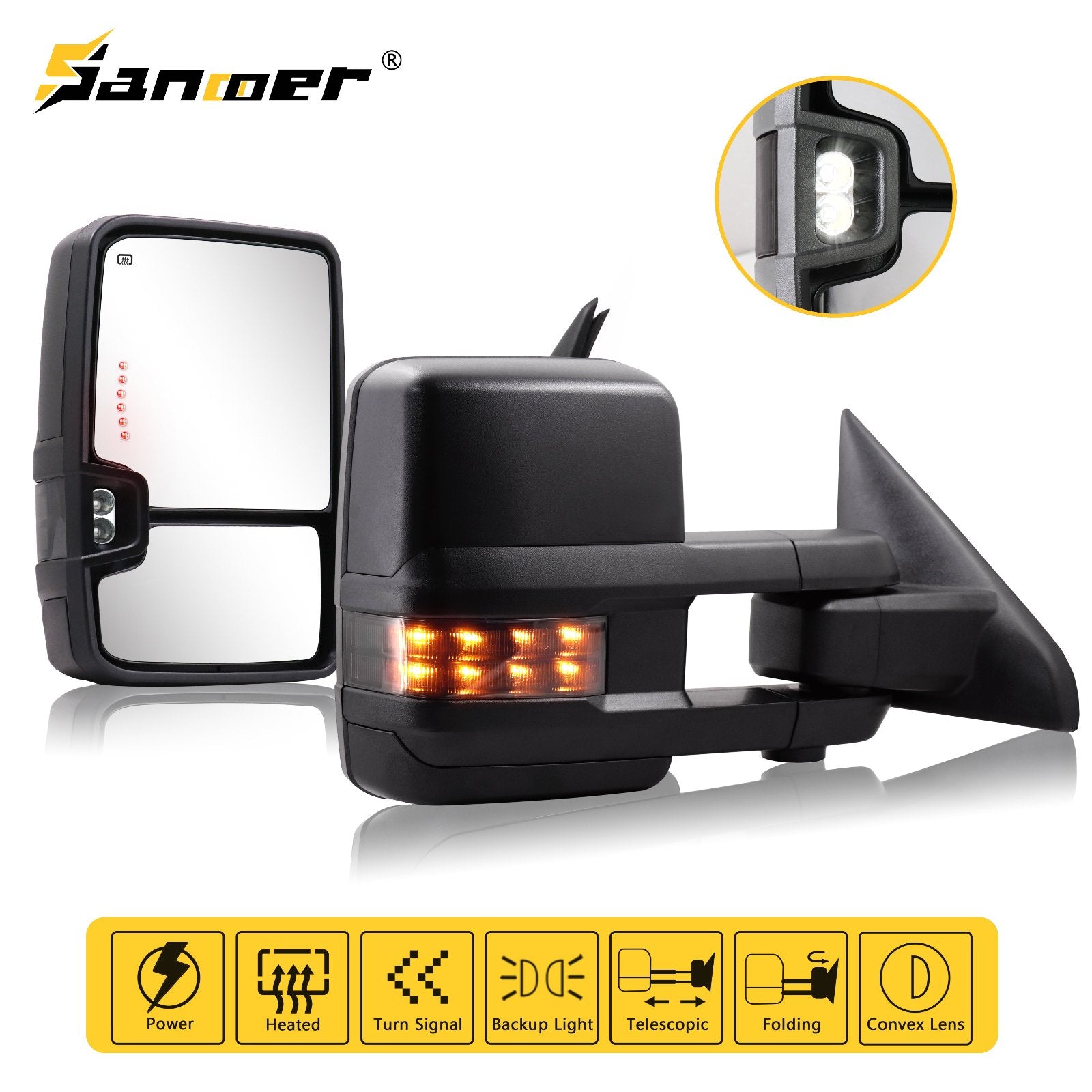 Sanooer-2009-2018-Dodge-Ram-1500-2500-3500-Basic-Towing-Mirrors-Extendable-Telescopic-Multifunction-Smoke-Lens-8909-S-features