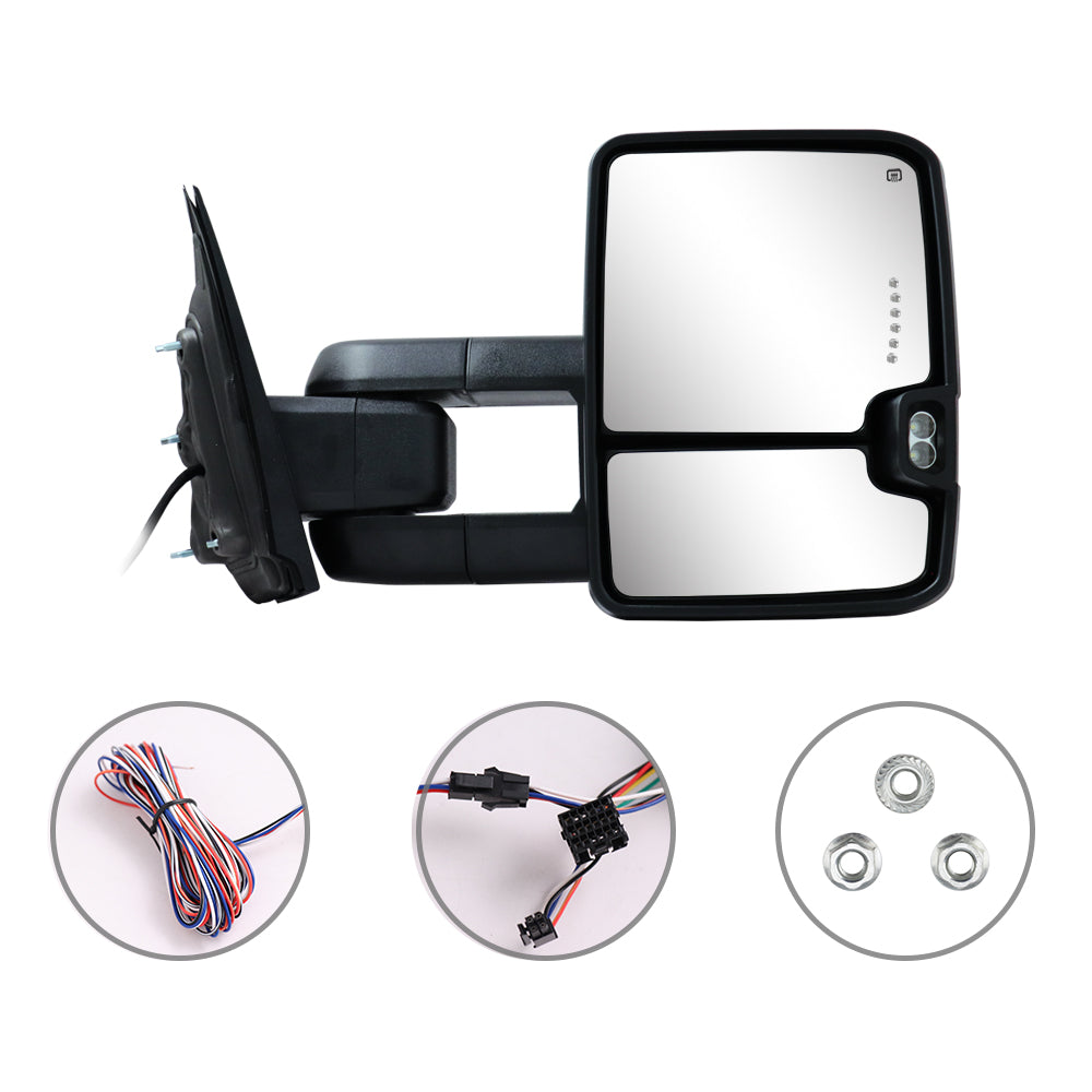 Sanooer-2014-2018-Silverado-Suburban-Avalanche-Tahoe-Sierra-Yukon-Basic-Towing-Mirrors-Multifunction-Pair-Set-Blue-Painted-accessories