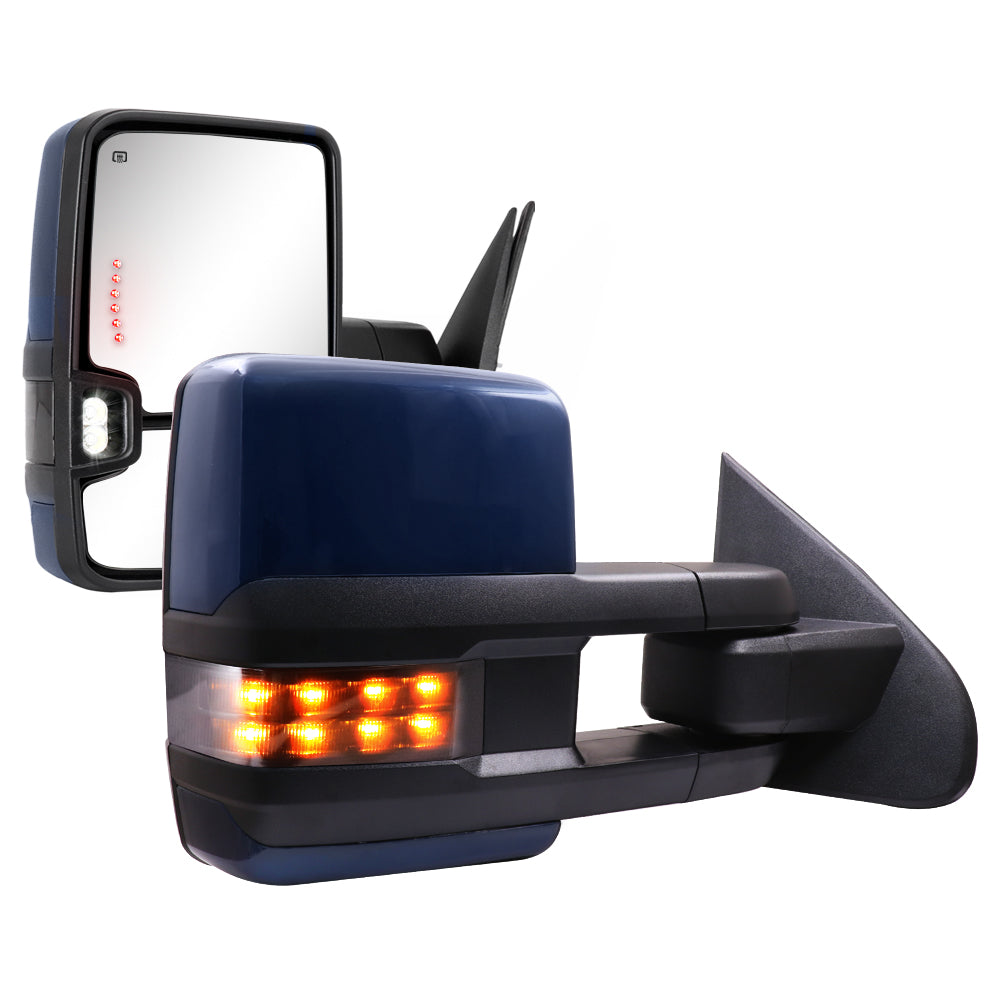 Sanooer-2014-2018-Silverado-Suburban-Avalanche-Tahoe-Sierra-Yukon-Basic-Towing-Mirrors-Multifunction-Pair-Set-Blue-Painted