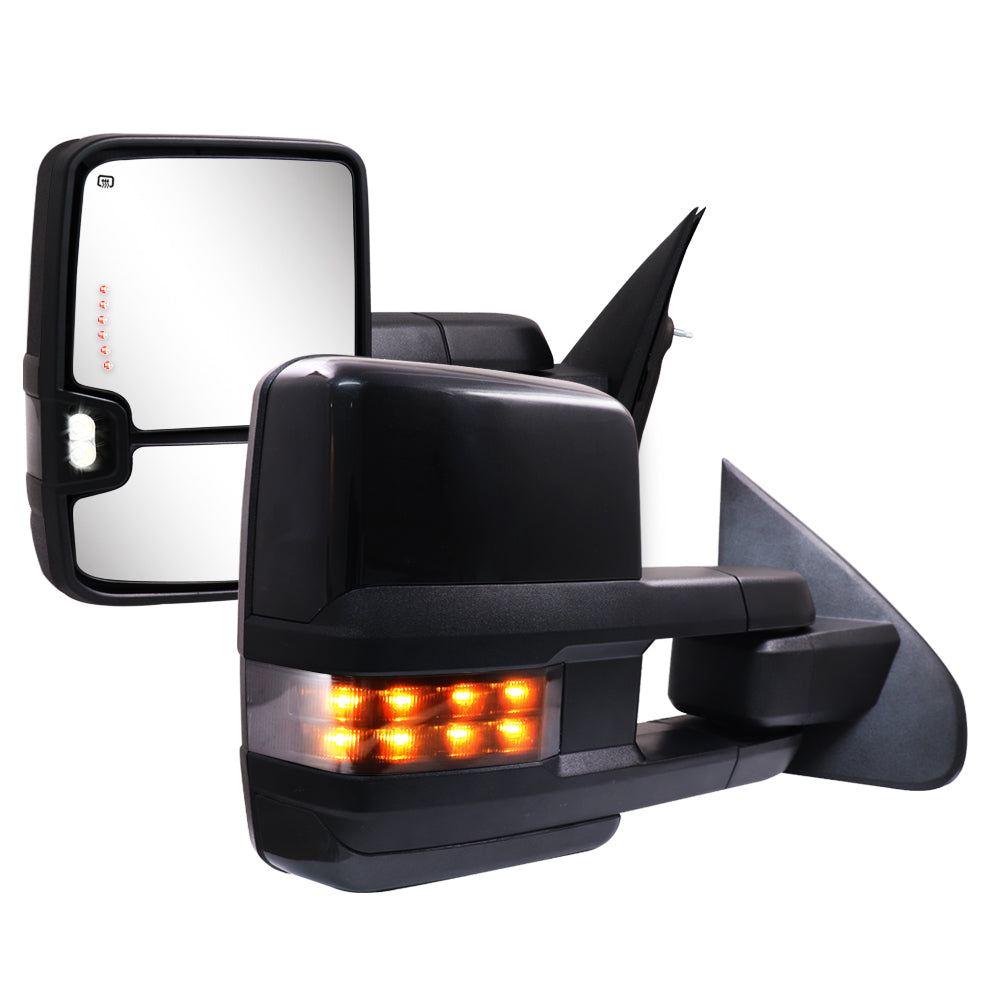 Sanooer-2014-2018-Silverado-Suburban-Avalanche-Tahoe-Sierra-Yukon-Basic-Towing-Mirrors-Multifunction-Pair-Set-Metal-Iridium-Painted