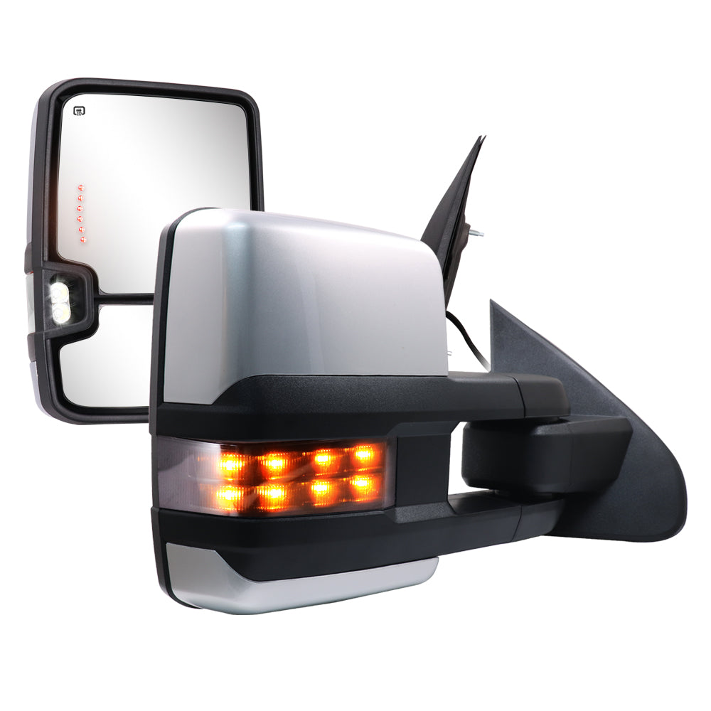 Sanooer-2014-2018-Silverado-Suburban-Avalanche-Tahoe-Sierra-Yukon-Basic-Towing-Mirrors-Multifunction-Pair-Set-Silver-Painted