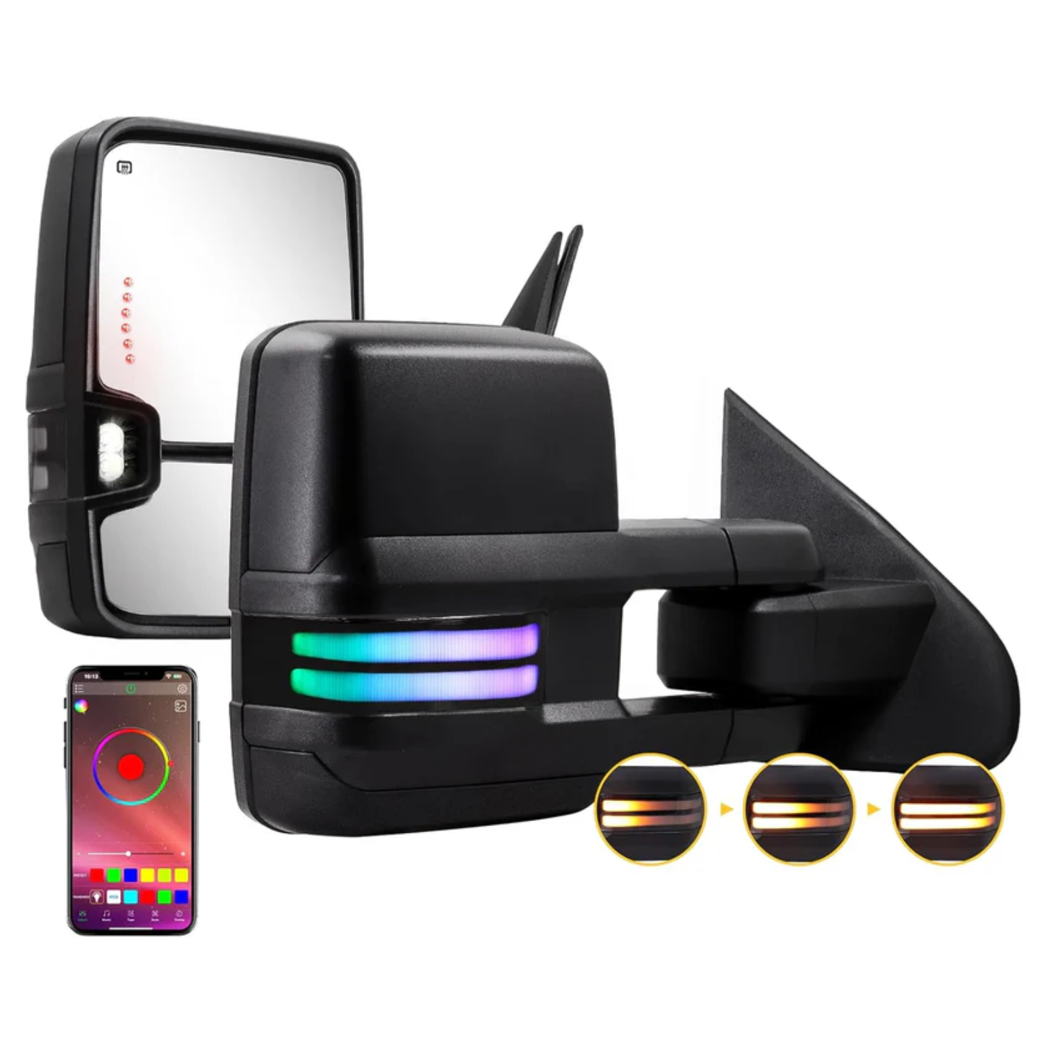 Sanooer-2014-2019-Chevy-Silverado-GMC-Sierra-RGB-Towing-Mirrors-with-Heated-Glass-Dynamic-Running-Lights-Signal-BC5514-RGB