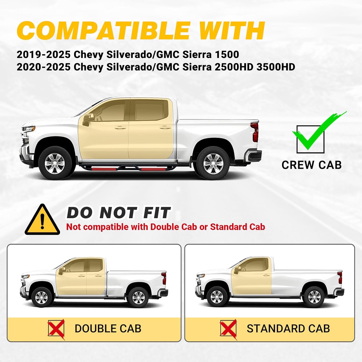 Sanooer-2019-2024-Chevy-Silverado-Sierra-Crew-Cab-running-boards-silver-compatible