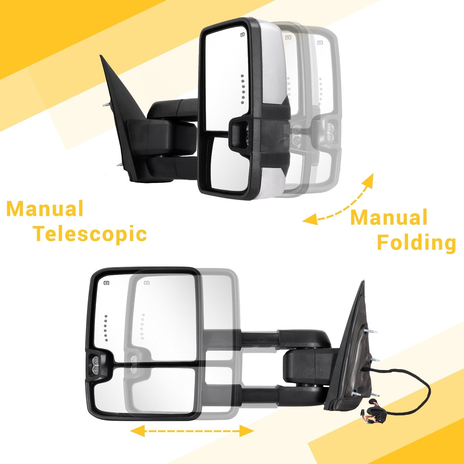 Sanooer-Chrome-Towing-Mirrors-for-2014-2018-Chevy-Silverado-GMC-Sierra-1500-2500HD-3500HD-Chrome-CC-S-manual-telescopic-folding