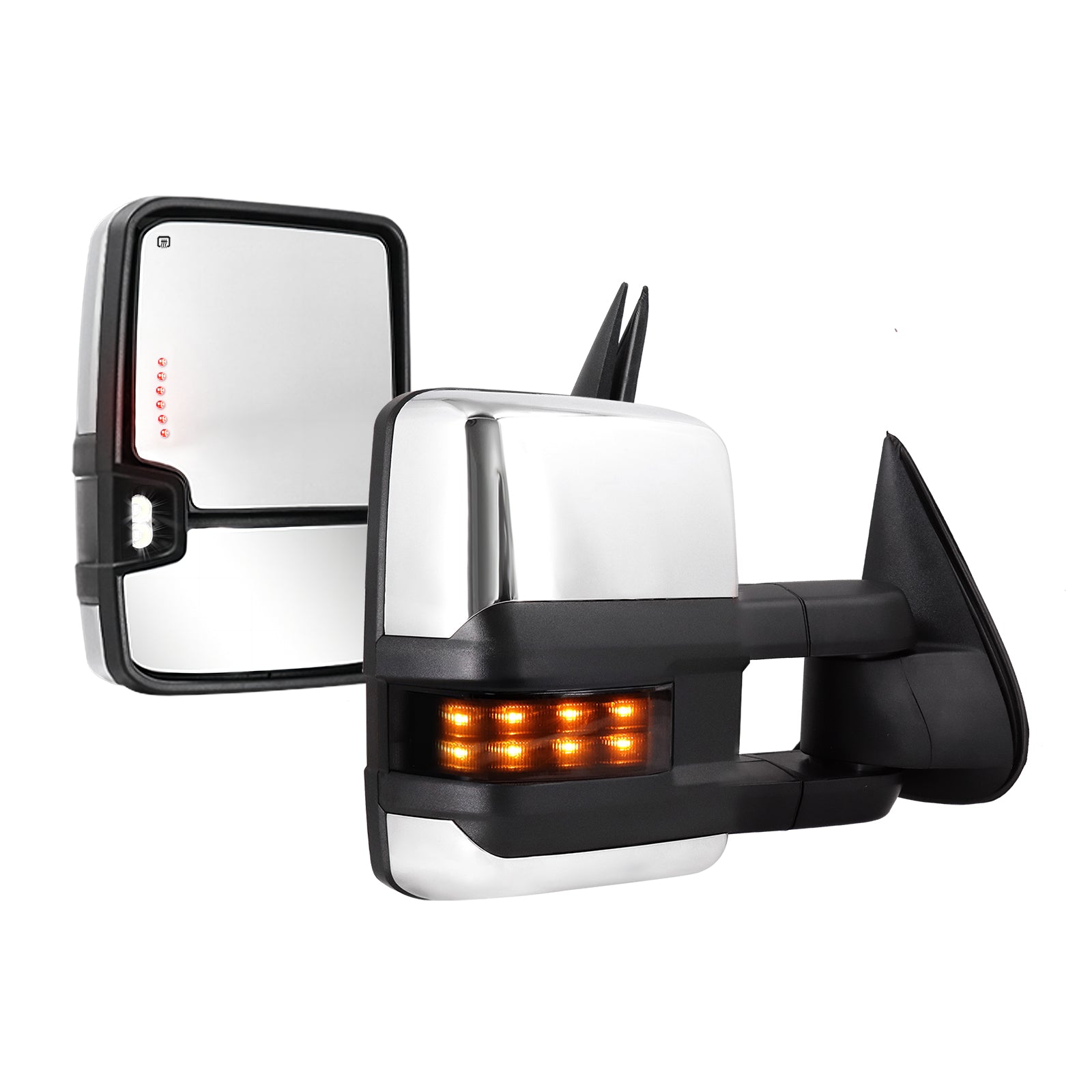 Sanooer-Switchback-Towing-Mirrors-2003-2007-Classic-Chevy-Silverado-GMC-Sierra-chrome-dotted-light