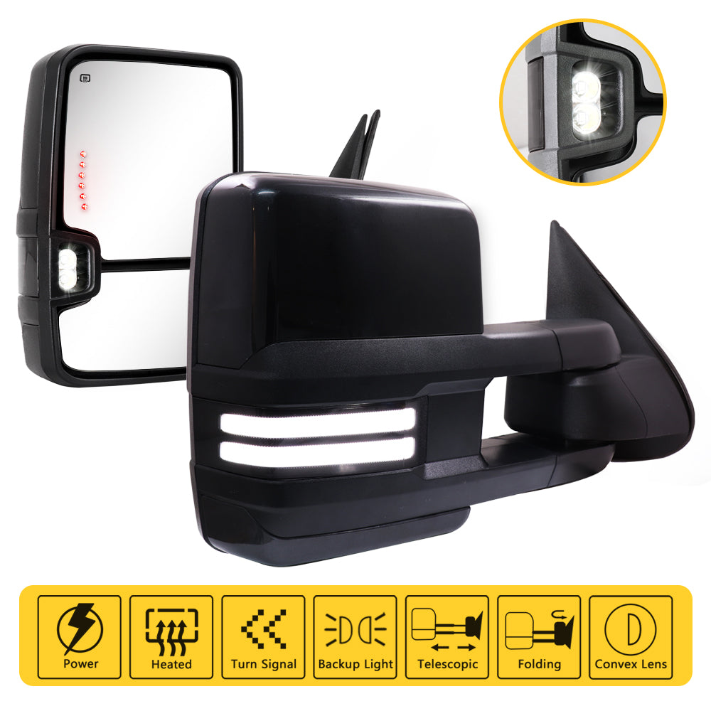 Sanooer-Switchback-Towing-Mirrors-2003-2007-Classic-Chevy-Silverado-GMC-Sierra-metal-iridium-painted-functions