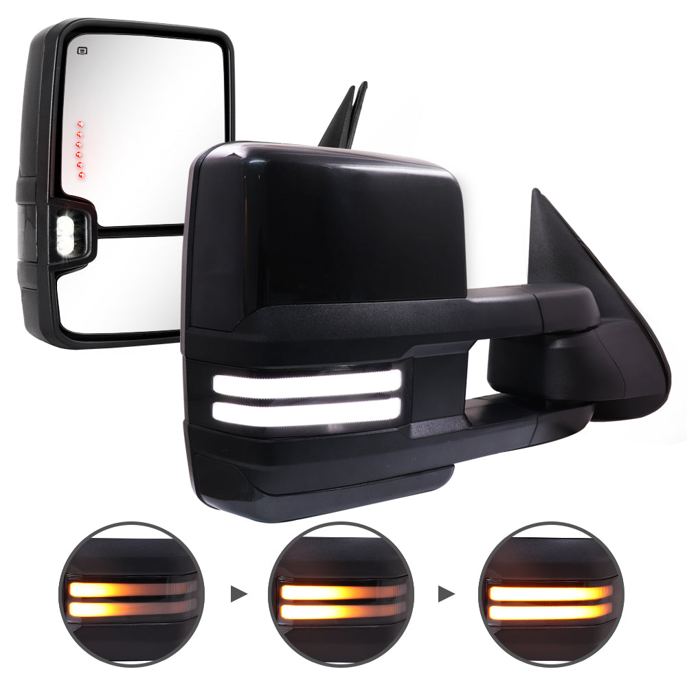 Sanooer-Switchback-Towing-Mirrors-2003-2007-Classic-Chevy-Silverado-GMC-Sierra-metal-iridium-painted-stripe-light