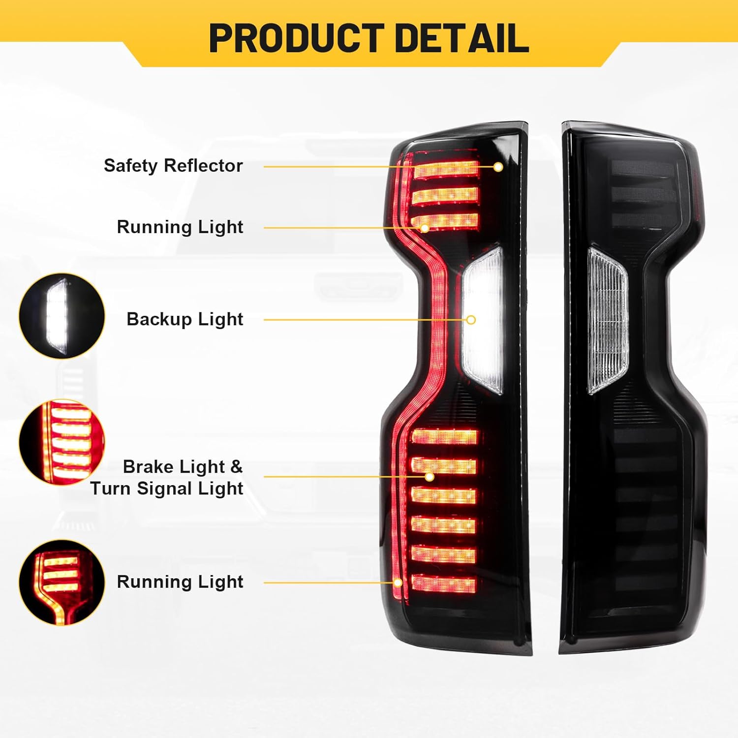 Sanooer-Tail-Light-for-Silverado-1500-2500HD-3500HD-2019-2023-Turn-Signal-Light-Running-Light-Smoke-Lens-functions