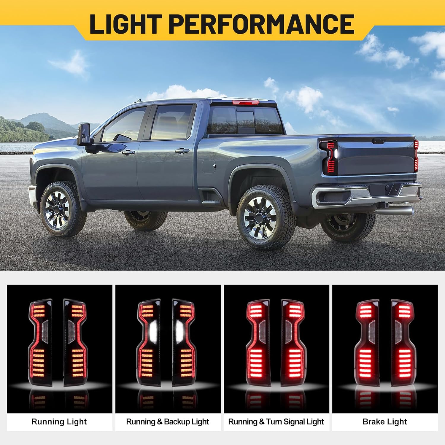 Sanooer-Tail-Light-for-Silverado-1500-2500HD-3500HD-2019-2023-Turn-Signal-Light-Running-Light-Smoke-Lens-light-performance