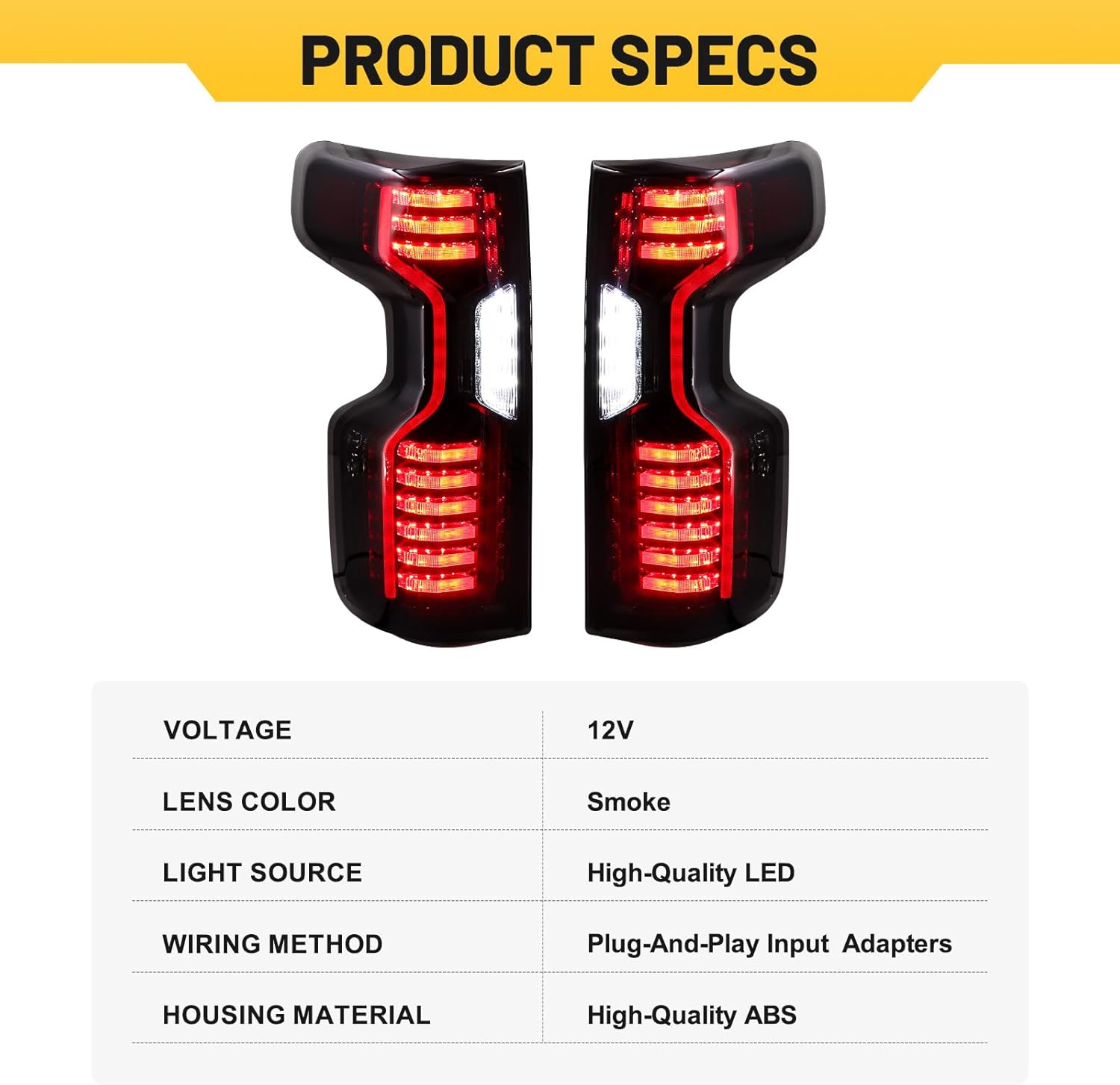 Sanooer-Tail-Light-for-Silverado-1500-2500HD-3500HD-2019-2023-Turn-Signal-Light-Running-Light-Smoke-Lens-product-specs