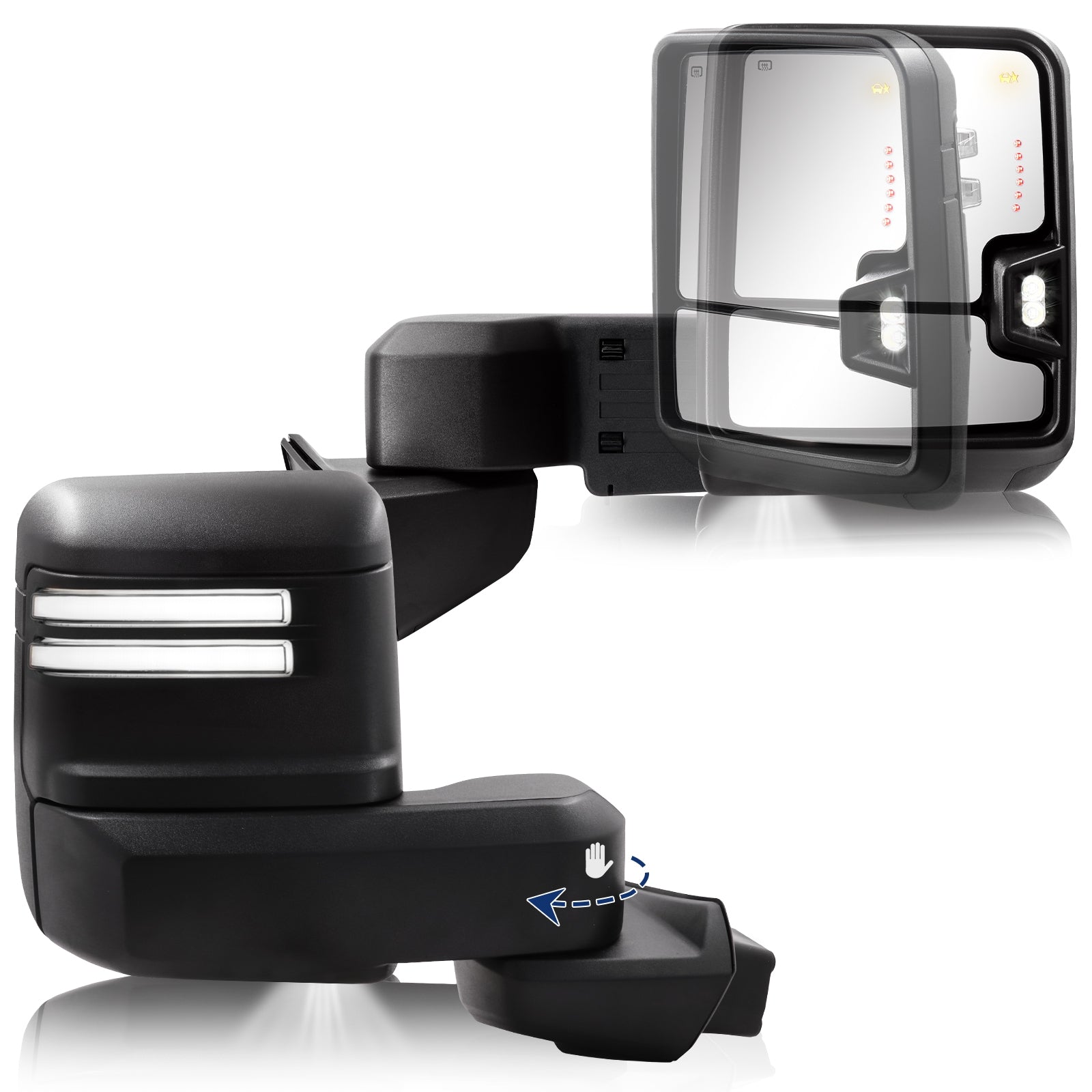 Sanooer-Towing-Mirror-for-Chevy-Silverado-1500-for-2019-2023-Arrow-Lights-SD-AB