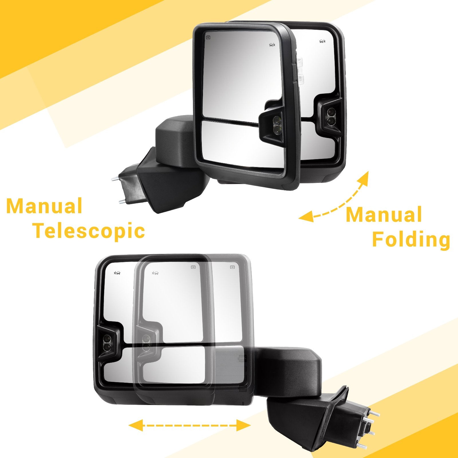 Sanooer-Towing-Mirror-for-Chevy-Silverado-1500-for-2019-2023-manual-telescopic-folding