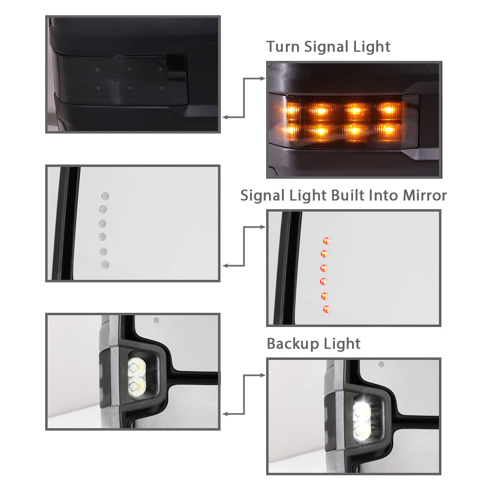 Sanooer-Towing-Mirrors-2003-2007-Classic-Chevy-Silverado-GMC-Sierra-Metal-Iridium-Painted-lights