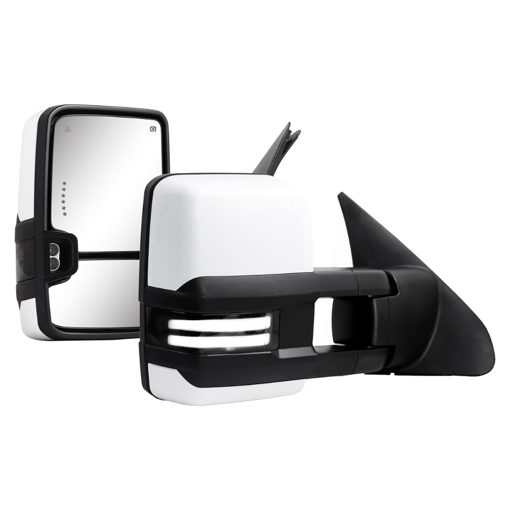 Switchback-Towing-Mirrors-for-2007-2021-Toyota-Tundra-painted-white-PW-SDB