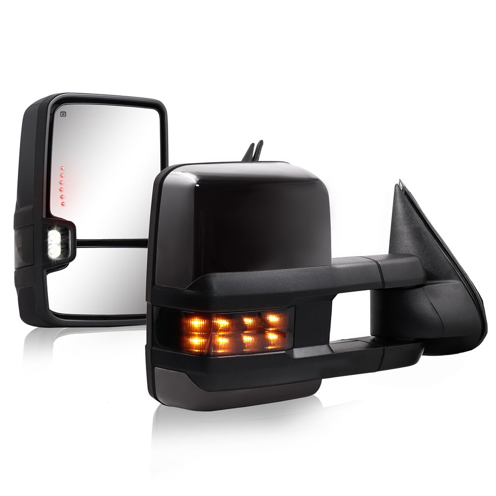 Towing-Mirror-2003-2007-Classic-Chevy-Silverado-GMC-Sierra-basic-black-painted