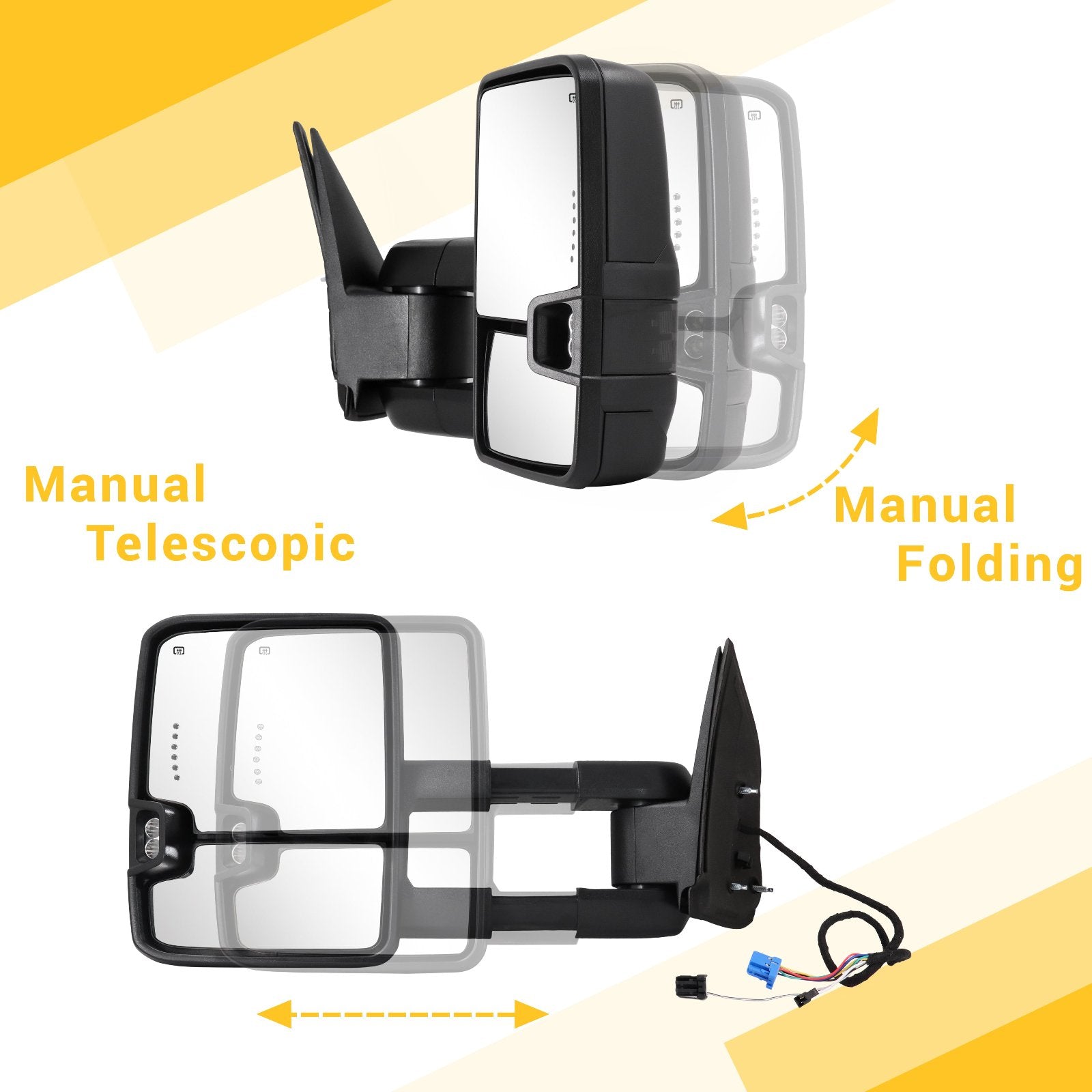 Towing-Mirror-2003-2007-Classic-Chevy-Silverado-GMC-Sierra-basic-textured-black-maual-telescopic&folding